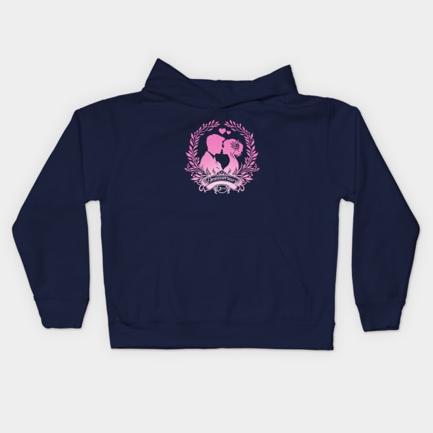 2nd Anniversary Kids Hoodie by grappict